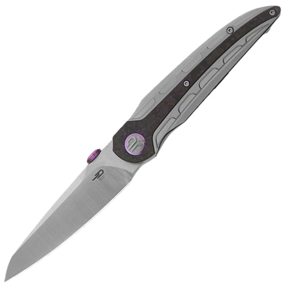 Bestech Knives Prydwen Titanium & Purple Haze Carbon Fiber Folding MagnaCut Knife T2409A