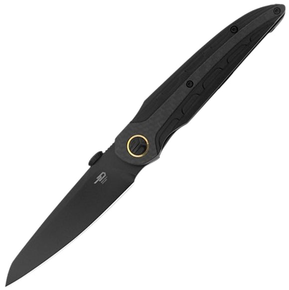 Bestech Knives Prydwen Black Titanium & Carbon Fiber Folding MagnaCut Knife T2409D