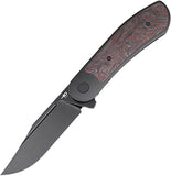 Bestech Knives Vestige Framelock Titanium & Red Carbon Fiber Folding MagnaCut Knife 2411C