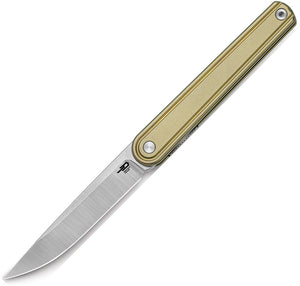 Bestech Knives Ink Linerlock Bronze Titanium Folding MagnaCut Pocket Knife T2502B