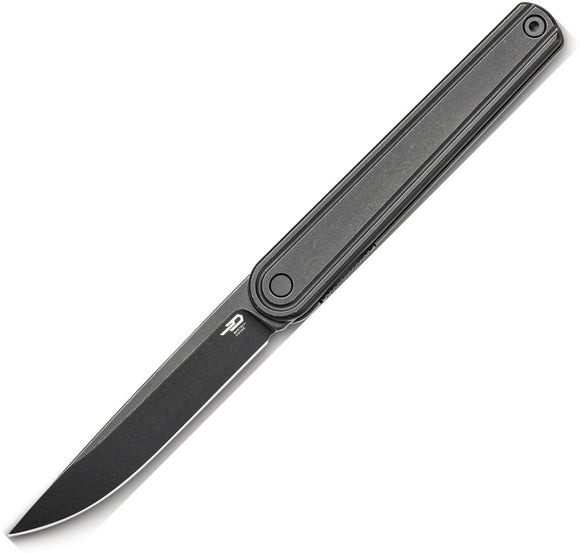 Bestech Knives Ink Linerlock Black Titanium Folding MagnaCut Pocket Knife T2502D