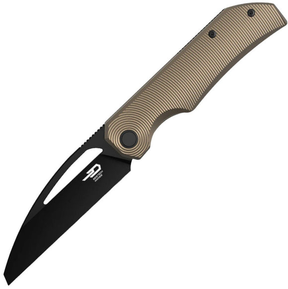 Bestech Knives Taipan Framelock Bronze Titanium Folding MagnaCut Pocket Knife T2503B