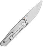 Bestech Knives VK-KUZE Framelock Gray Titanium Folding MagnaCut Knife T2504A