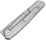 Bestech Knives VK-KUZE Framelock Dark Gray Titanium Folding MagnaCut Knife T2504B