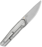 Bestech Knives VK-KUZE Framelock Dark Gray Titanium Folding MagnaCut Knife T2504B