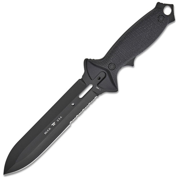 Buck BuckMaster 2.0 Combat Diver Pro 2024 Legacy Collection Black G10 420HC Fixed Blade Knife 084BKXLE