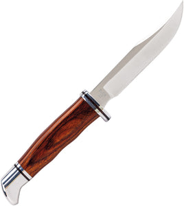 Buck Heritage Woodsman Cocobolo Wood 420HC Stainless Fixed Blade Knife w/ Sheath 102CCS1