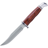 Buck Heritage Woodsman Cocobolo Wood 420HC Stainless Fixed Blade Knife w/ Sheath 102CCS1