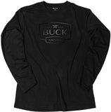 BUCK Knives Logo Men's Long Sleeve Black Sport-Tek Polyester T-Shirt 11031 - 11033