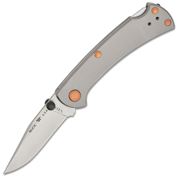 Buck 112 Ranger Slim Pro TRX 2024 Legacy Collection Titanium Folding S45VN Knife 112GYSLE