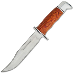 Buck Heritage Special Hunting Cocobolo Wood 420HC Stainless Fixed Blade Knife w/ Sheath 119CCS1