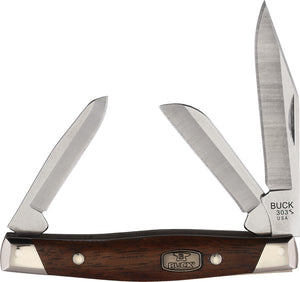 Buck Knives Cadet Granadillo Wood Folding Pocket Knife 303BRS3