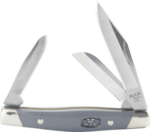 Buck Cadet Slip Joint Gray Valox Folding 420HC Stainless Pocket Knife 303GYS2