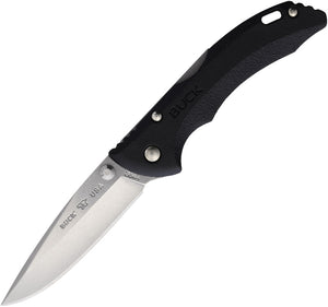 Buck Rival 1 Lockback Black Folding 420HC Stainless Drop Pt Pocket Knife 364BO