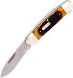 Buck Canoe Brown Jigged Bone Folding 420J2 Stainless Pocket Knife 389BNSWM