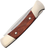 BUCK Knives Prince Lockback Rosewood Handle Folding Stainless Blade Knife 503