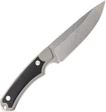 Buck Alpha Guide Select Gray GFN & Black 420HC Drop Point Fixed Blade Knife 663GYS