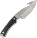 Buck Alpha Hunter Select Gray GFN & Black 420HC Guthook Fixed Blade Knife 664GYG
