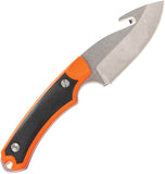 Buck Alpha Hunter Select Orange GFN & Black 420HC Guthook Fixed Blade Knife 664ORG