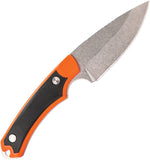 Buck Alpha Hunter Select Orange GFN & Black 420HC Drop Point Fixed Blade Knife 664ORS