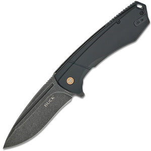 Buck Ruckus Framelock Blackout Aluminum Folding D2 Steel Pocket Knife 713CPS