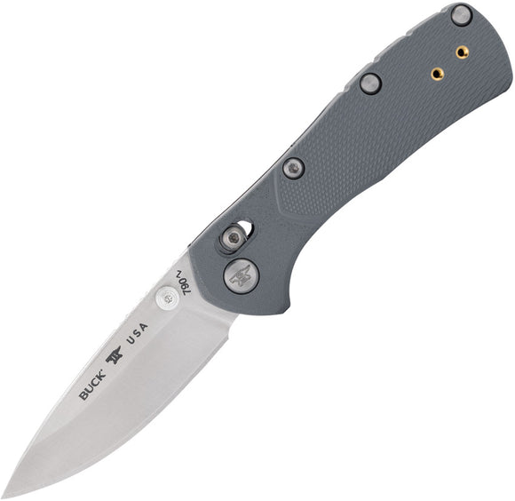 Buck Mini Range Pro Crossbar Lock Gray GFN Folding 154CM Pocket Knife 790GYS1