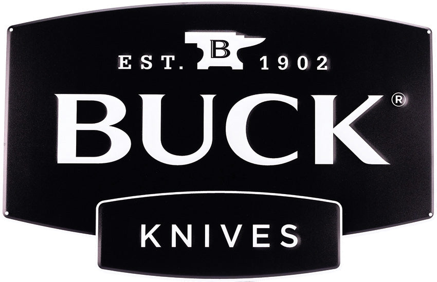 Buck Knives Logo Tin Tacker Sign - Thumbnail 2