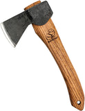 BEAVERCRAFT Bushcraft Ash Wood 1066 Carbon Steel Carving Hatchet w/ Leather Belt Sheath RAX1