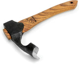 BEAVERCRAFT Bushcraft Ash Wood 1066 Carbon Steel Carving Adze w/ Belt Sheath RAX2