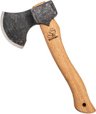 BEAVERCRAFT Bushcraft Ash Wood 1066 Carbon Steel Splitting Hatchet w/ Belt Sheath RAX3