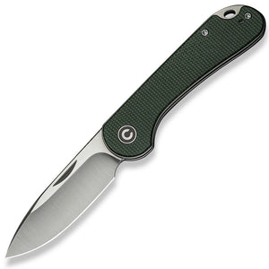 Civivi Elementum Slip Joint Green Micarta Folding 14C28N Pocket Knife 18062AJ2