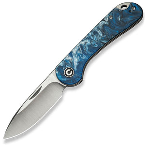 Civivi Elementum Slip Joint Blue Ocean Resin Folding 14C28N Pocket Knife 18062AJ4