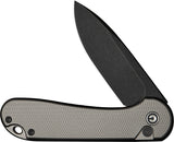 Civivi Elementum II Button Lock Gray Aluminum Folding Nitro-V Pocket Knife 18062PD1