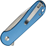 Civivi Elementum II Button Lock Blue Aluminum Folding Nitro-V Pocket Knife 18062PD2