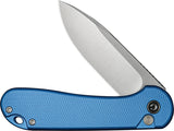 Civivi Elementum II Button Lock Blue Aluminum Folding Nitro-V Pocket Knife 18062PD2