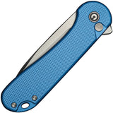 Civivi Elementum II Button Lock Blue Aluminum Folding Nitro-V Pocket Knife 18062PD2