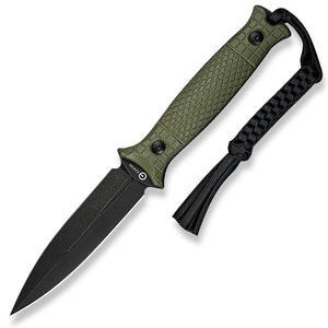 Civivi Perfrico OD Green G10 14C28N Fixed Blade Dagger Knife w/ Belt Sheath 230262