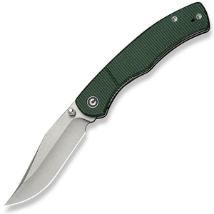 Civivi Clingman Linerlock Green Micarta Folding Nitro-V Clip Pt Pocket Knife 230654