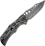 Civivi Biophase Button Lock Gray Aluminum & Carbon Fiber Folding Nitro-V Knife 23083CDS1