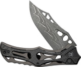 Civivi Biophase Button Lock Gray Aluminum & Carbon Fiber Folding Nitro-V Knife 23083CDS1