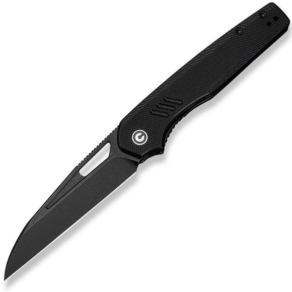 Civivi Guile Linerlock Black G10 Folding 14C28N Wharncliffe Pocket Knife 24062B1