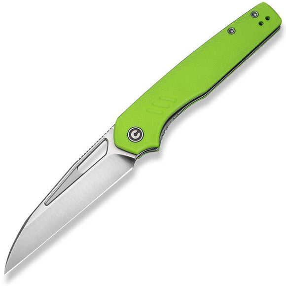 Civivi Guile Linerlock Fluorescent Green G10 Folding 14C28N Wharncliffe Pocket Knife 24062B2