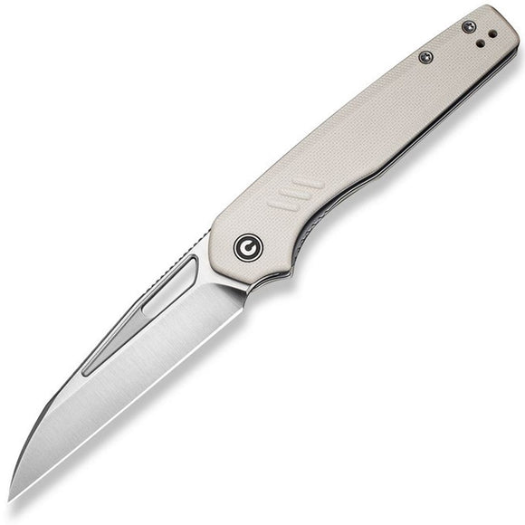 Civivi Guile Linerlock Ivory G10 Folding 14C28N Wharncliffe Pocket Knife 24062B3