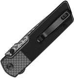 Civivi Zygon Top Crossbar Lock Carbon Fiber & Black G10 Folding Damascus Pocket Knife 25035BDS1