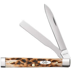 Case Cutlery Baby Doc Amber Jigged Bone Folding Stainless Pocket Knife 10797