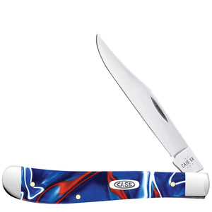 Case Cutlery Slimline Trapper Patriotic Kirinite Folding Stainless Pocket Knife 11229