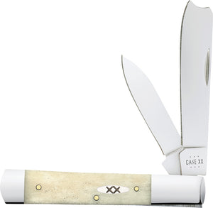 Case Cutlery Razor Jack Natural Smooth Bone Folding Stainless Pocket Knife 13316