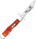 Case Cutlery Cheetah Cub Fathers Day Tequila Sunrise Bone Folding Stainless Pocket Knife 13363