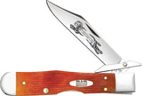 Case Cutlery Cheetah Cub Fathers Day Tequila Sunrise Bone Folding Stainless Pocket Knife 13363