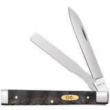 Case Cutlery Baby Doc Black Curly Oak Wood Folding Stainless Pocket Knife 14007